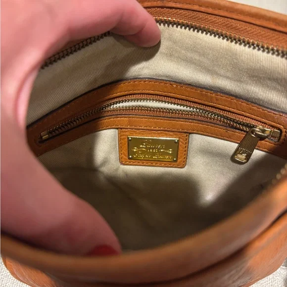 Ralph Lauren Brown Leather Bag with Gold Details - Picture 9 of 13